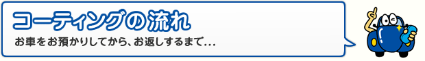 カーコーティングの流れ